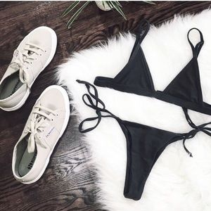 BASIC BAE // Gray Lahana swim bikini